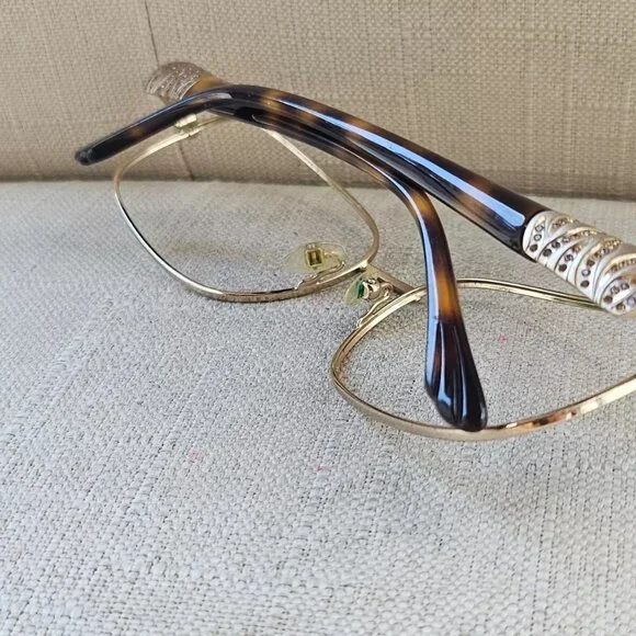 Dana Buchman Women Eyeglasses Frame MIRAMAR Glasses Gold Tone Brown Tortoise - Picture 6 of 11